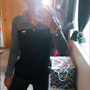 Victoria secret PINK quarter zip athletic top